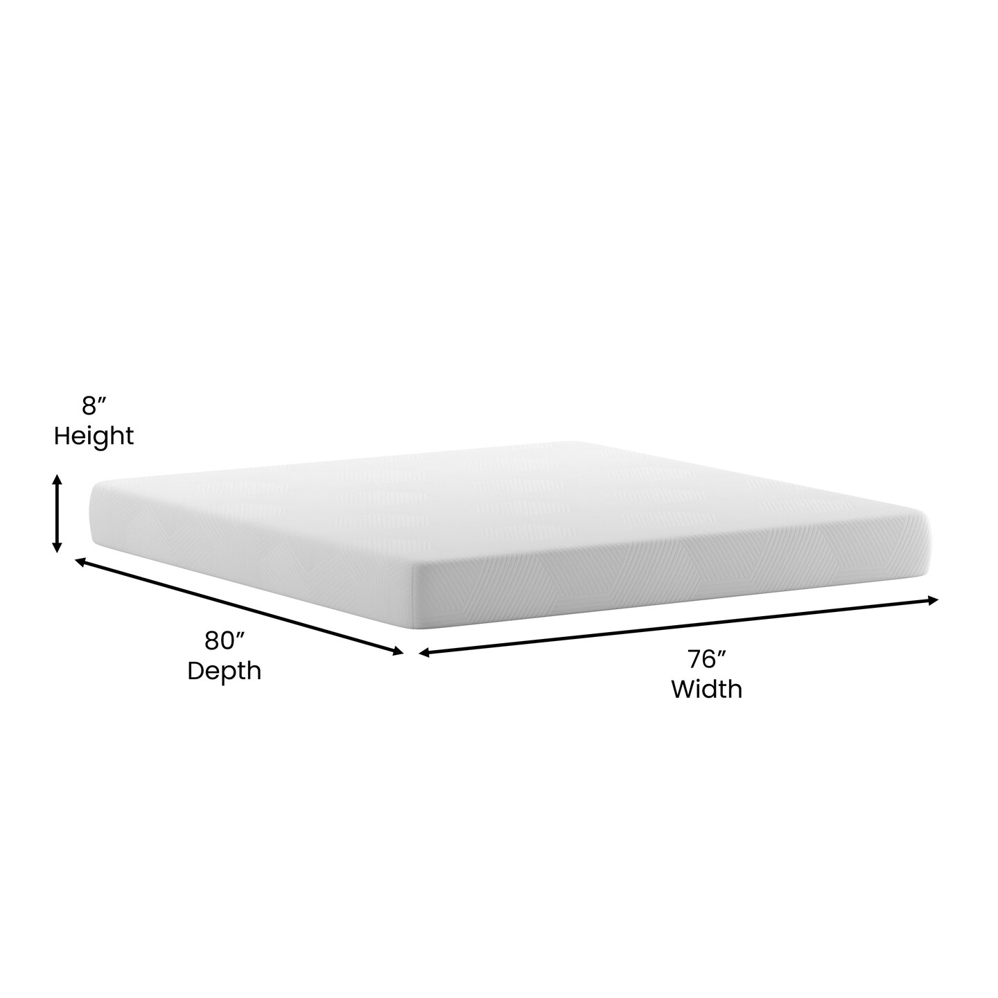 Merrick Lane Iris CertiPUR-US Certified Memory Foam Mattress Infused with Charcoal &#x26; Green Tea Cooling Gel
