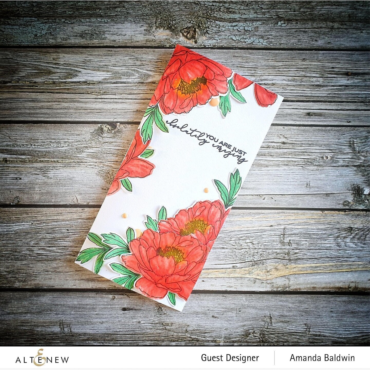 Build-A-Flower: Hawaiian Coral Layering Stamp &#x26; Die Set