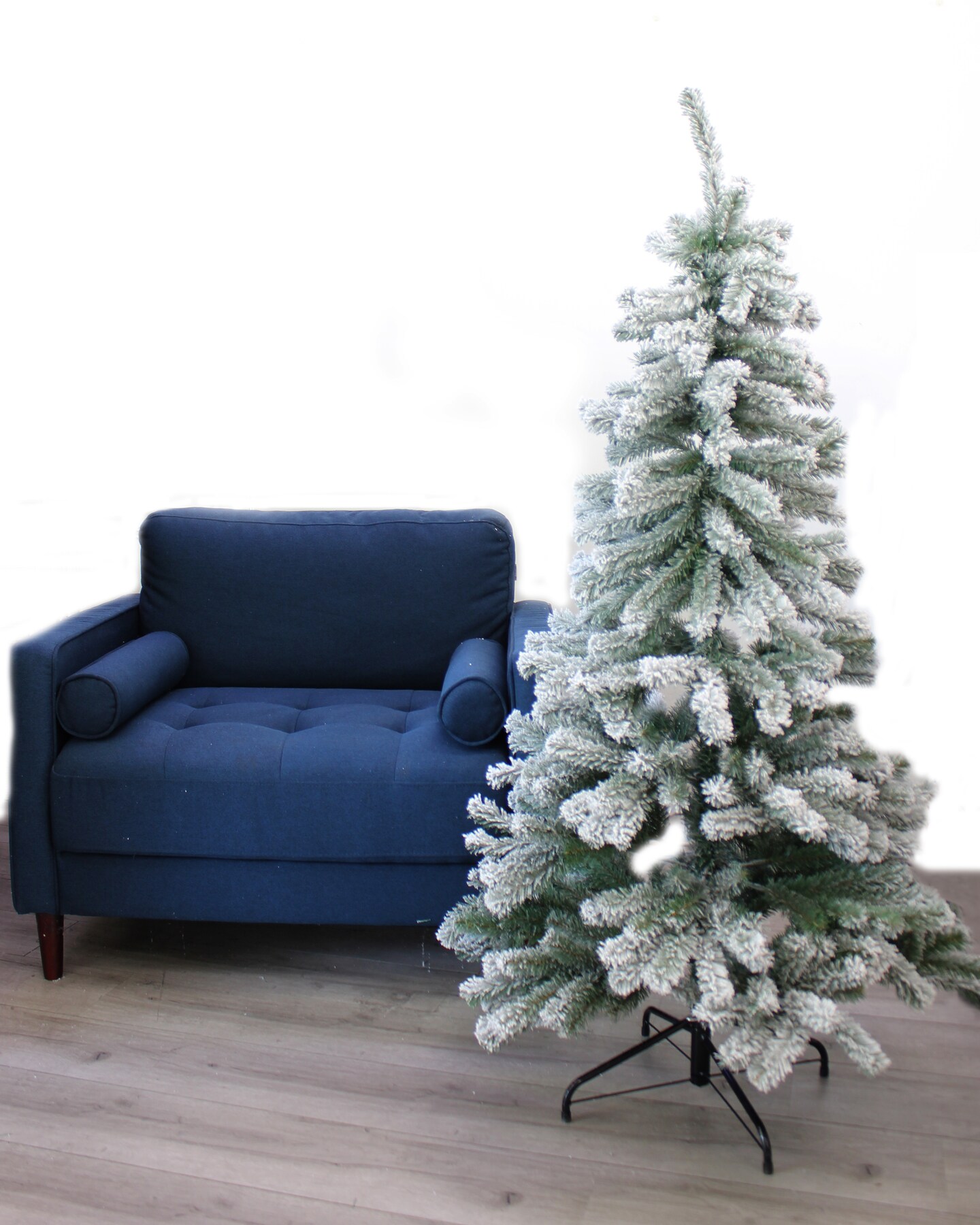 Perfect Holiday PVC Christmas Tree Snow Flocked