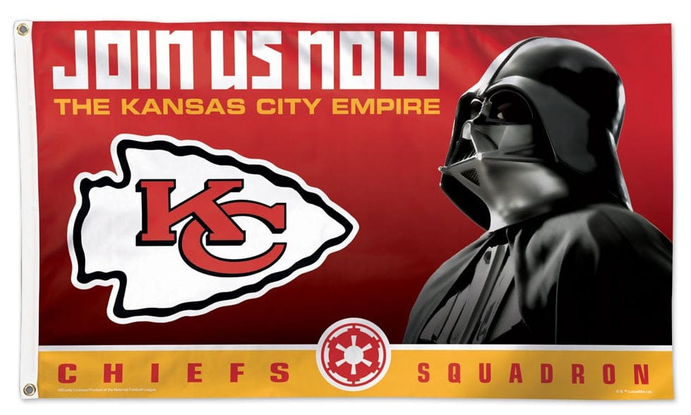 Kansas City Chiefs Empire Flag 3x5 Star Wars