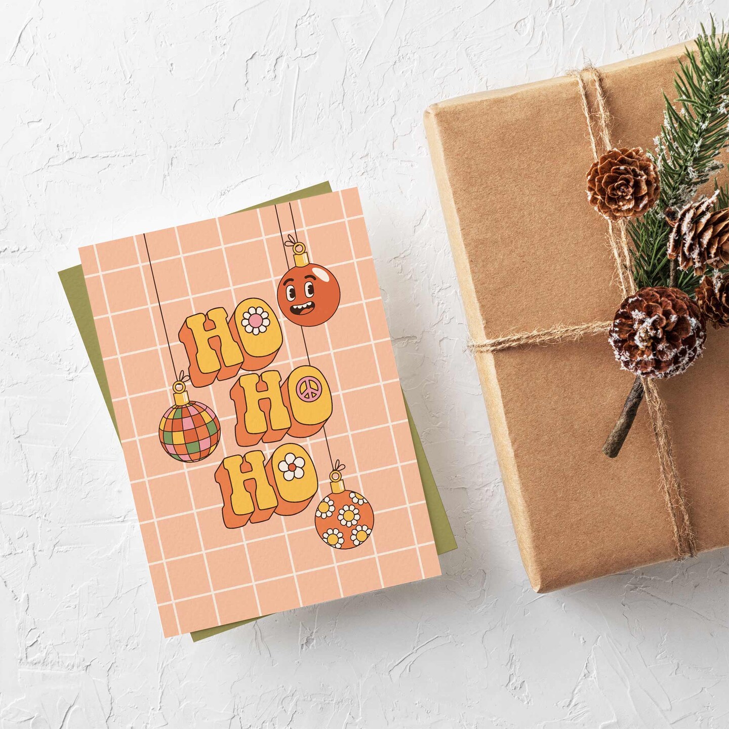 Boho Christmas Cards - 24-Pack of Kid-Friendly Holiday Greeting Cards with 12 Retro-Inspired Designs, Perfect for Sharing Merry Christmas & Happy Holiday Wishes, Blank Inside for Personalized Messages - Fun and Whimsical Festive Stationery Set
