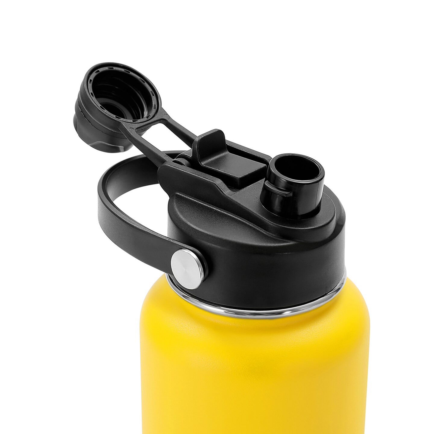 Makerflo 32 oz Hydro Powder Coated Water Bottle with 2-in-1 Lid | Craft-Ready for DIY Gifts &#x26; Personalization (Laser Engravable, UV DTF, Epoxy, Vinyl) - Not for sublimation and DTF