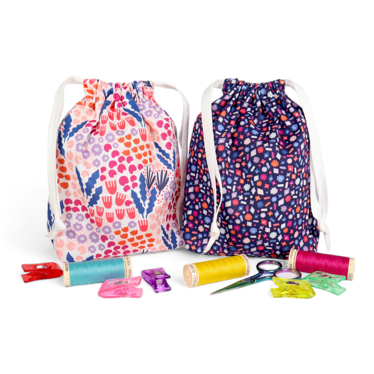 Crosscut Sewing Co.&#xAE; Drawstring Bag Sewing Kit - Beginner Sewing Project Kit