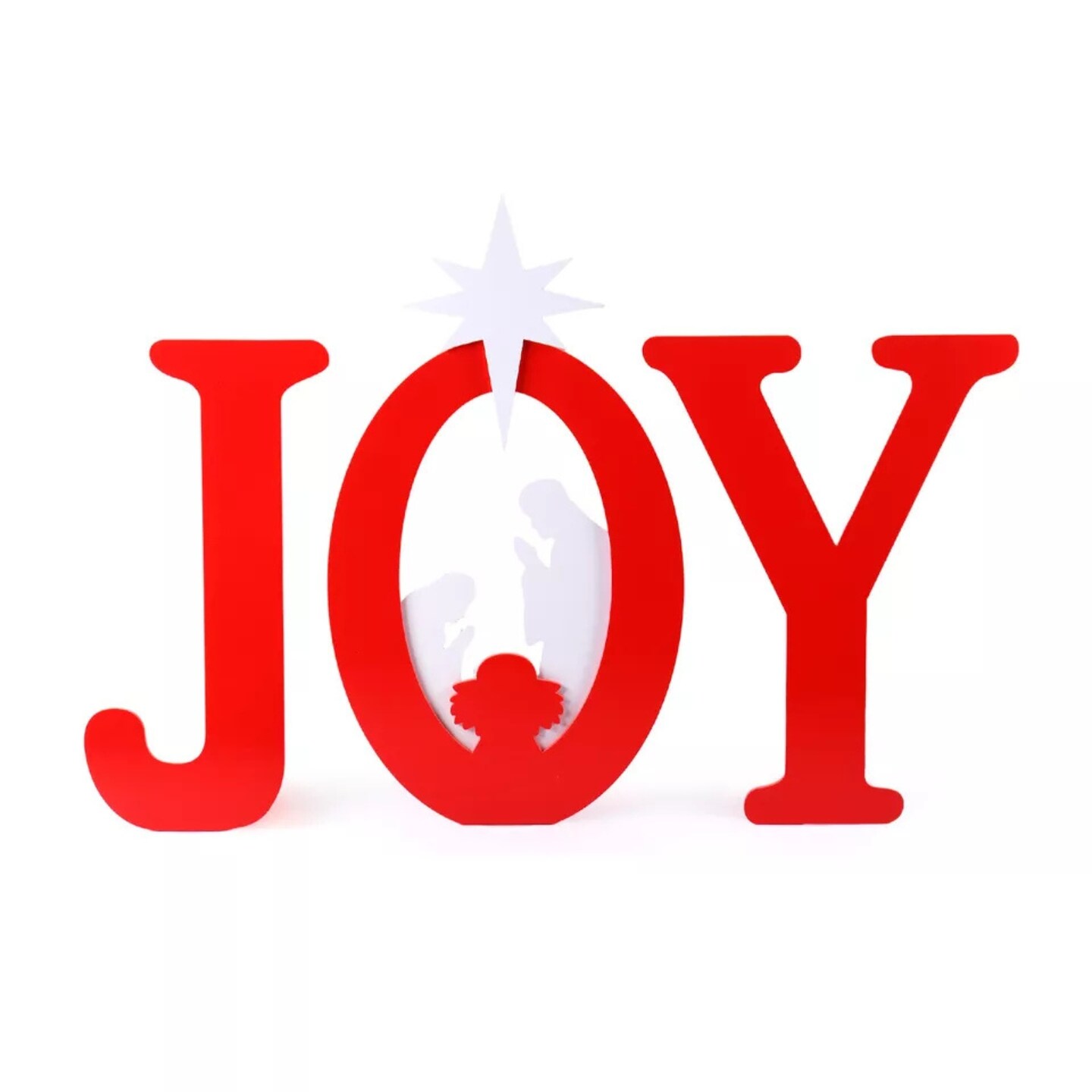 Kitcheniva Outdoor Christmas Decorations JOY Nativity Sets Red