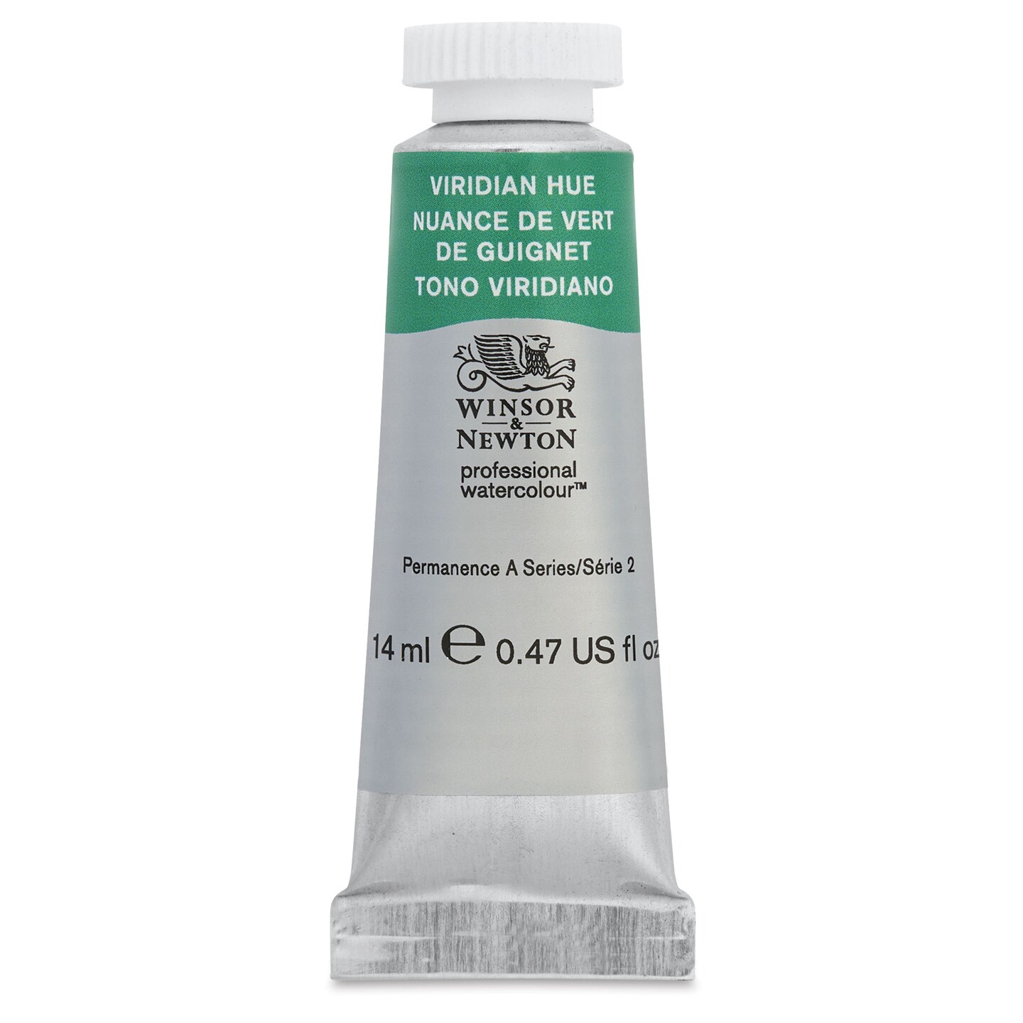 Winsor &#x26; Newton Professional Watercolor - Viridian Hue, 14 ml Tube