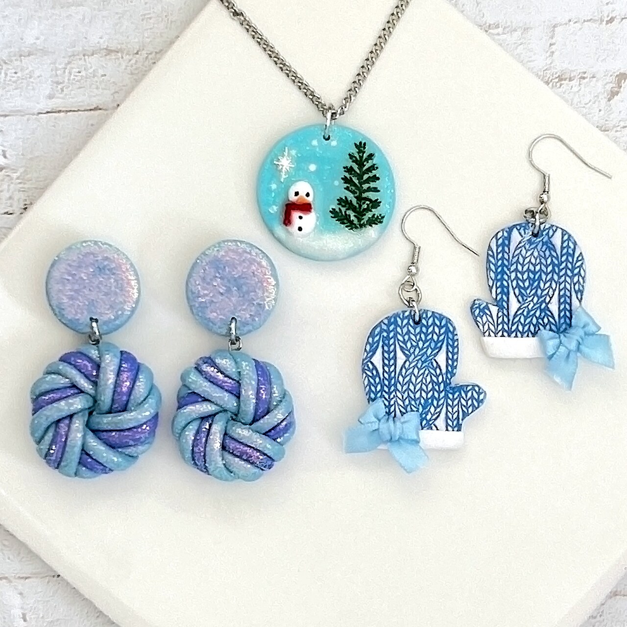 Cozy Winter Polymer Clay Jewelry
