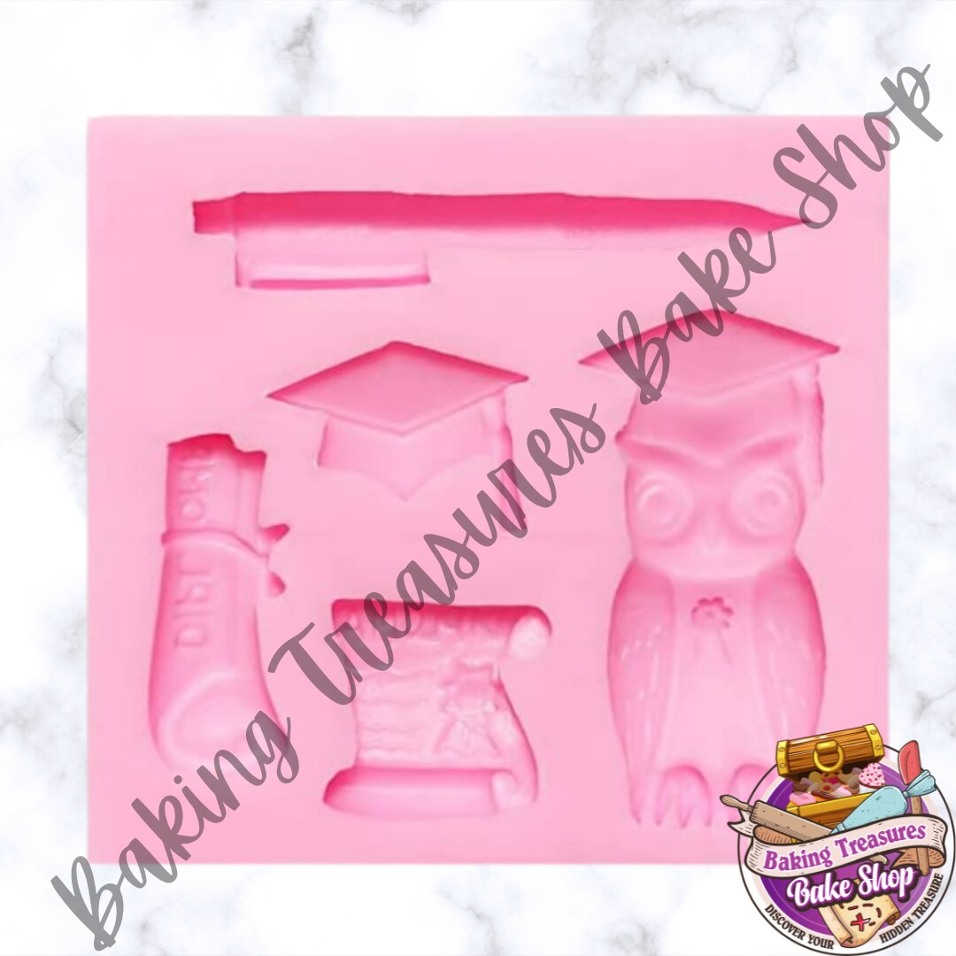 Graduation Owl Silicone Mold # 2