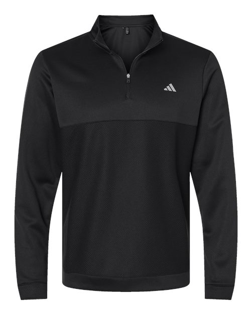 Adidas&#xAE; Ultimate Textured Quarter Zip Pullover
