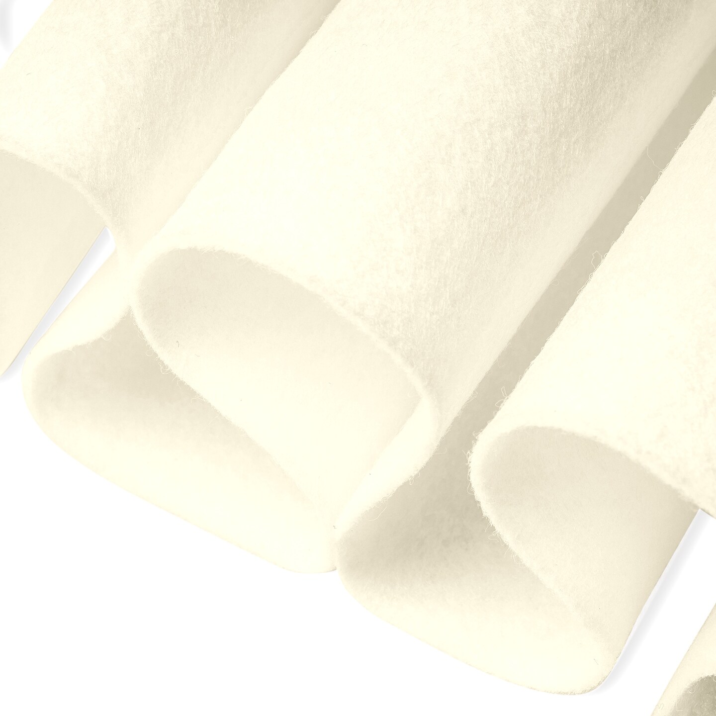 FabricLA Craft Felt Fabric - 18&#x22; X 18&#x22; Inch Wide &#x26; 1.6mm Thick Felt Fabric - Ivory - Use This Soft Felt for Crafts - Felt Material Pack