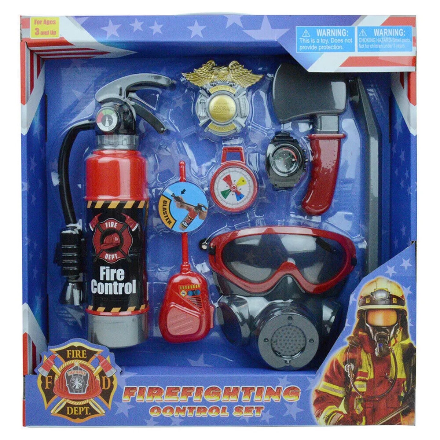 Kitcheniva Kids Firefighter Fireman Pretend Role Play Toy Set Gift