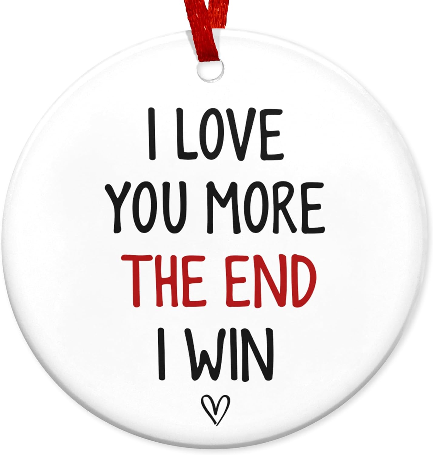 Couple Gifts for Him, Her, Christmas Ornament - Anniversary Wedding Gifts for Husband, Wife, Boyfriend, Girlfriend, Just Married Couple Gifts - Christmas Tree Decoration Ceramic Ornament