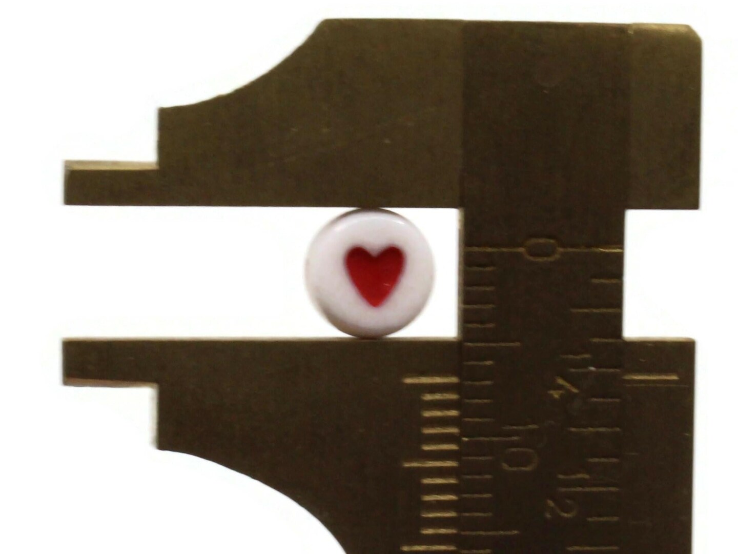 300 6mm Mixed Color Round Coin Heart Beads in Plastic Heart Box