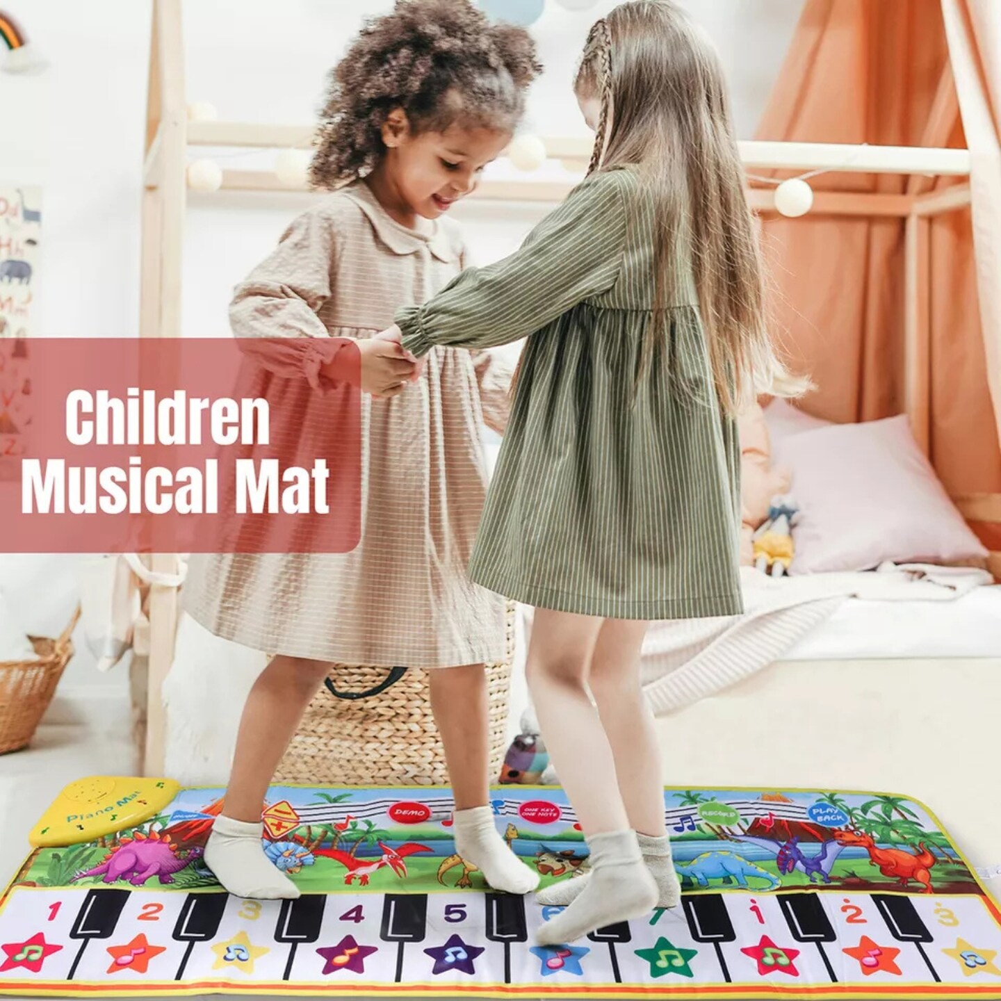 Kitcheniva Kids Toddler Musical Dance-On Piano Mat Toys Christmas Gift