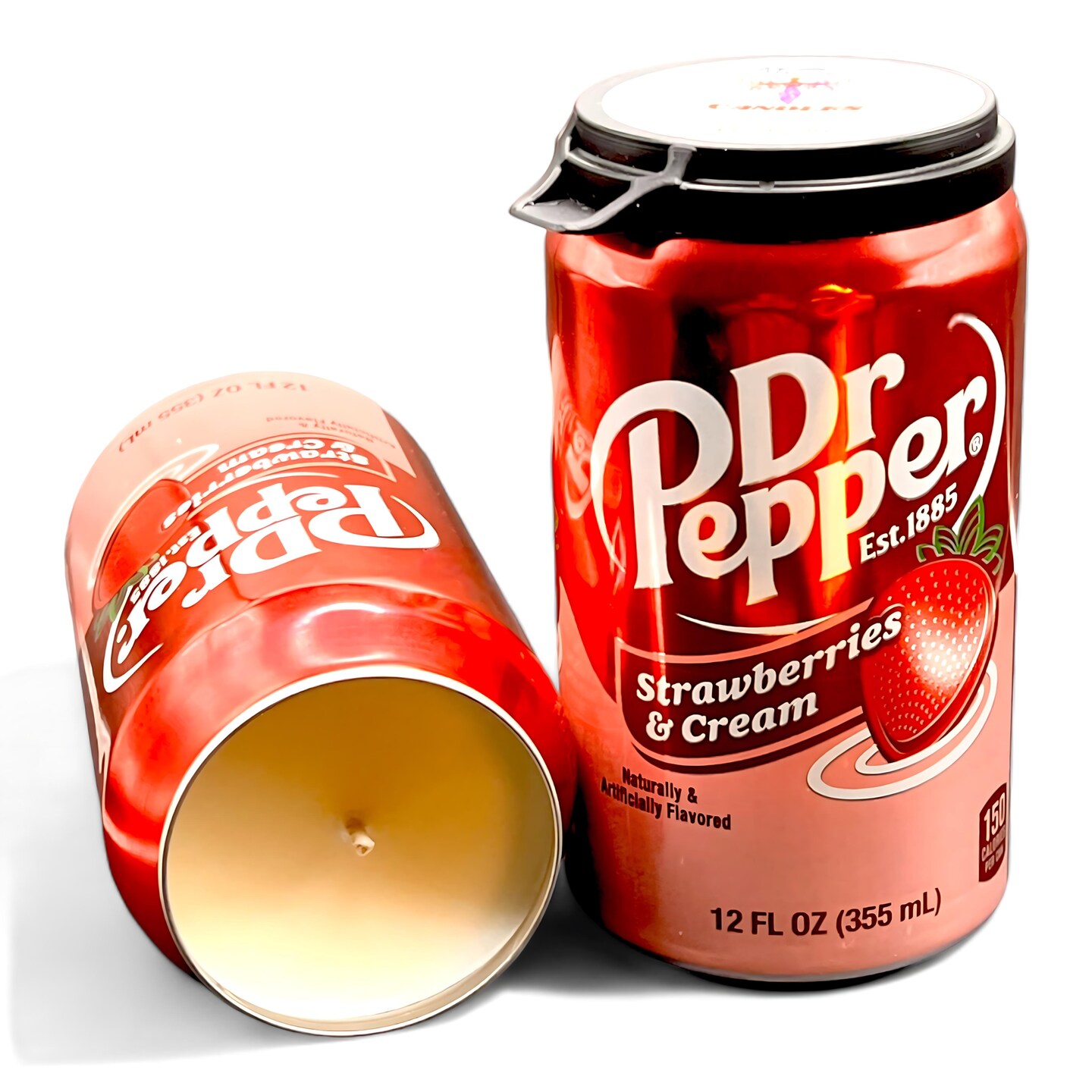 Dr Pepper Strawberries Cream Soda Pop Soy Can Candle | Unique