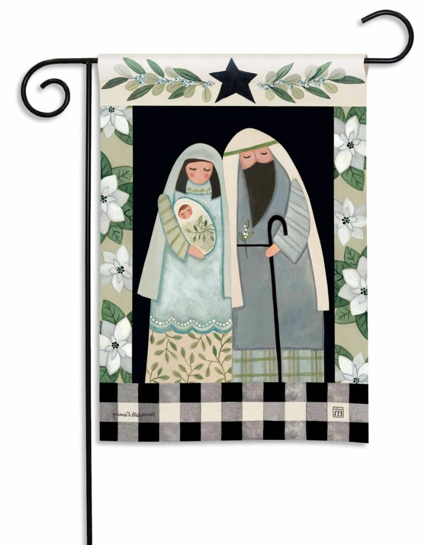 Holy Family Joy Christmas Garden Flag