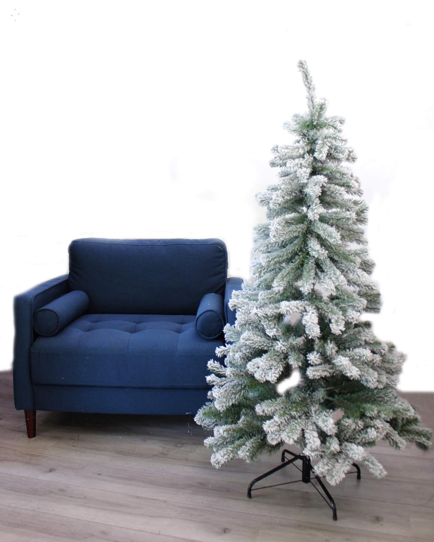Perfect Holiday PVC Christmas Tree Snow Flocked