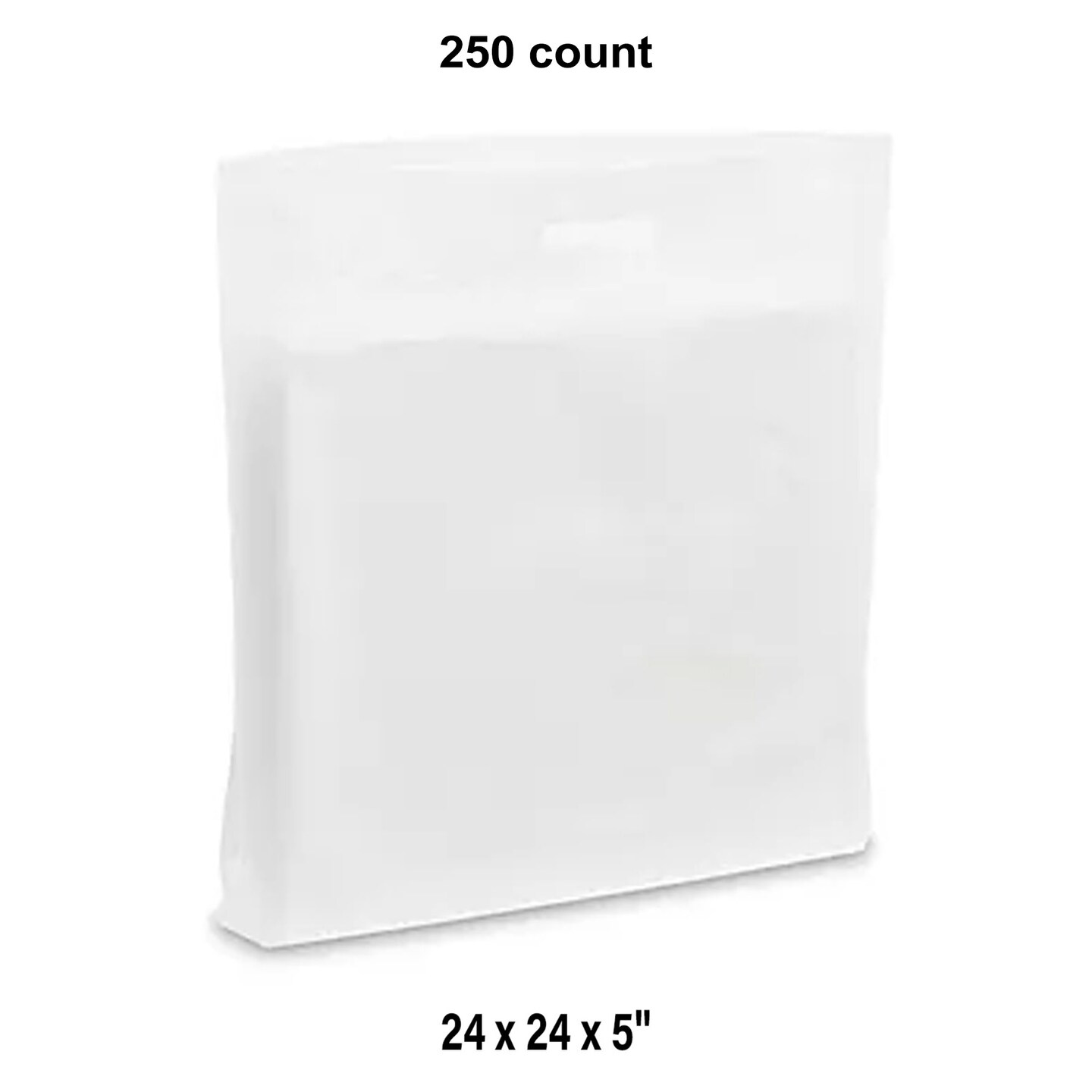 Die Cut Handle Bags - 24 x 24 x 5&#x22; for Retail