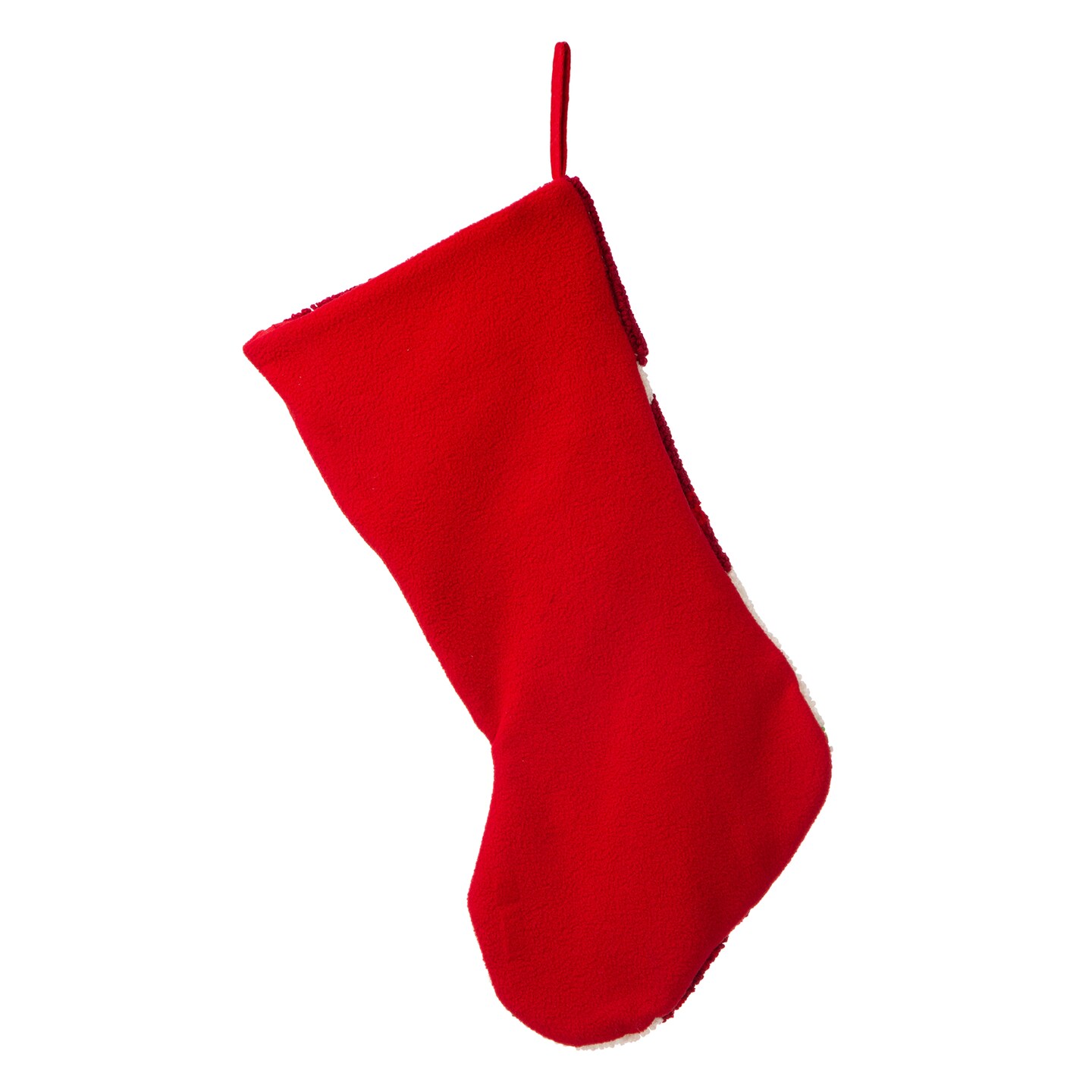 Set of 2 21.00&#x22;L Hooked Stocking (Poinsettia/Cardinal)