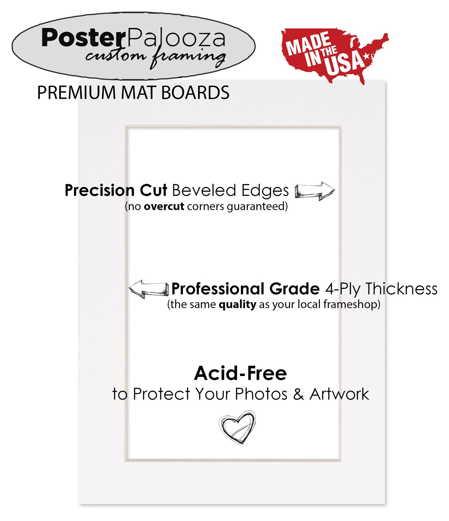 4x6 Mat for 5x7 Frame - Precut Mat Board Acid-Free Mixed Colors 4x6 Photo Matte Made to Fit a 5x7 Picture Frame, Premium Matboard for Family Photos, Show Kits, Art, Picture Framing, Pack of 25 Mats
