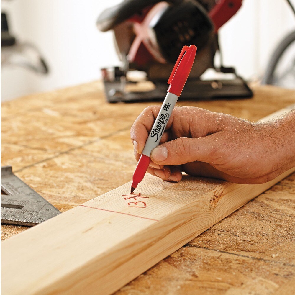 Sharpie Fine Bullet Tip Retractable Permanent Marker - Red (1-Dozen)