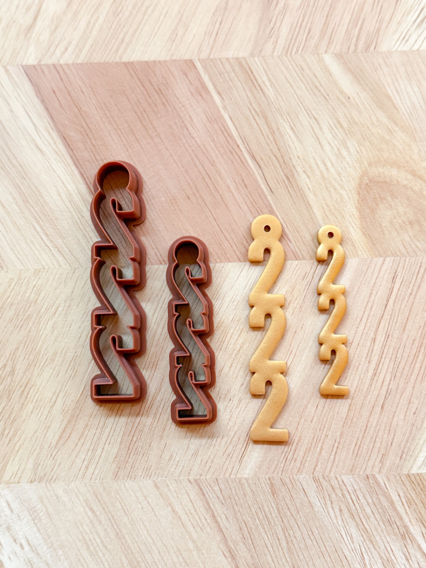 222 ANGEL NUMBERS EARRING & KEYCHAIN | SPIRITUAL MEANING | POLYMER CLAY CUTTERS