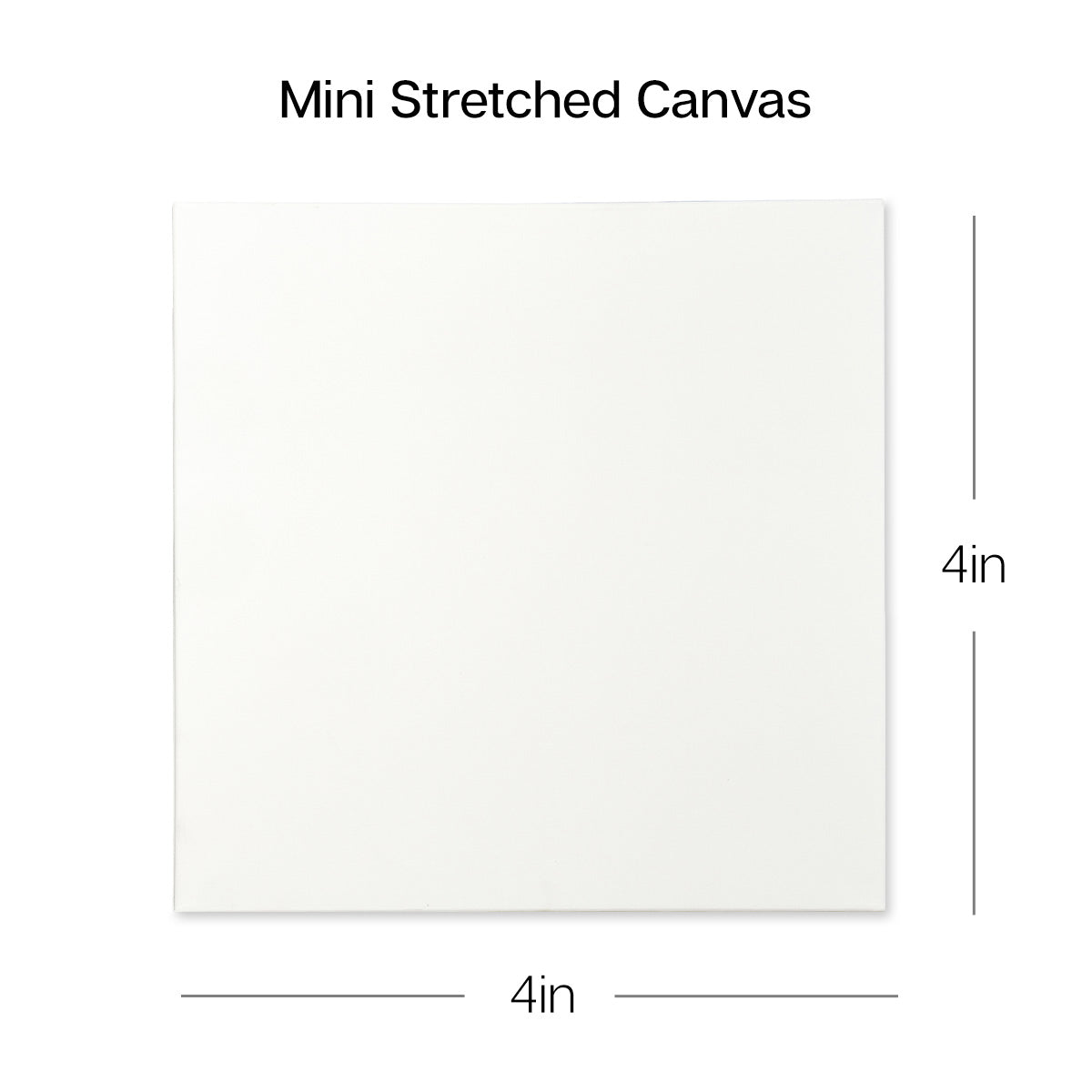 KINGART&#xAE; Easel &#x26; Canvas Set 4&#x201D; x 4&#x201D;, 8 pc