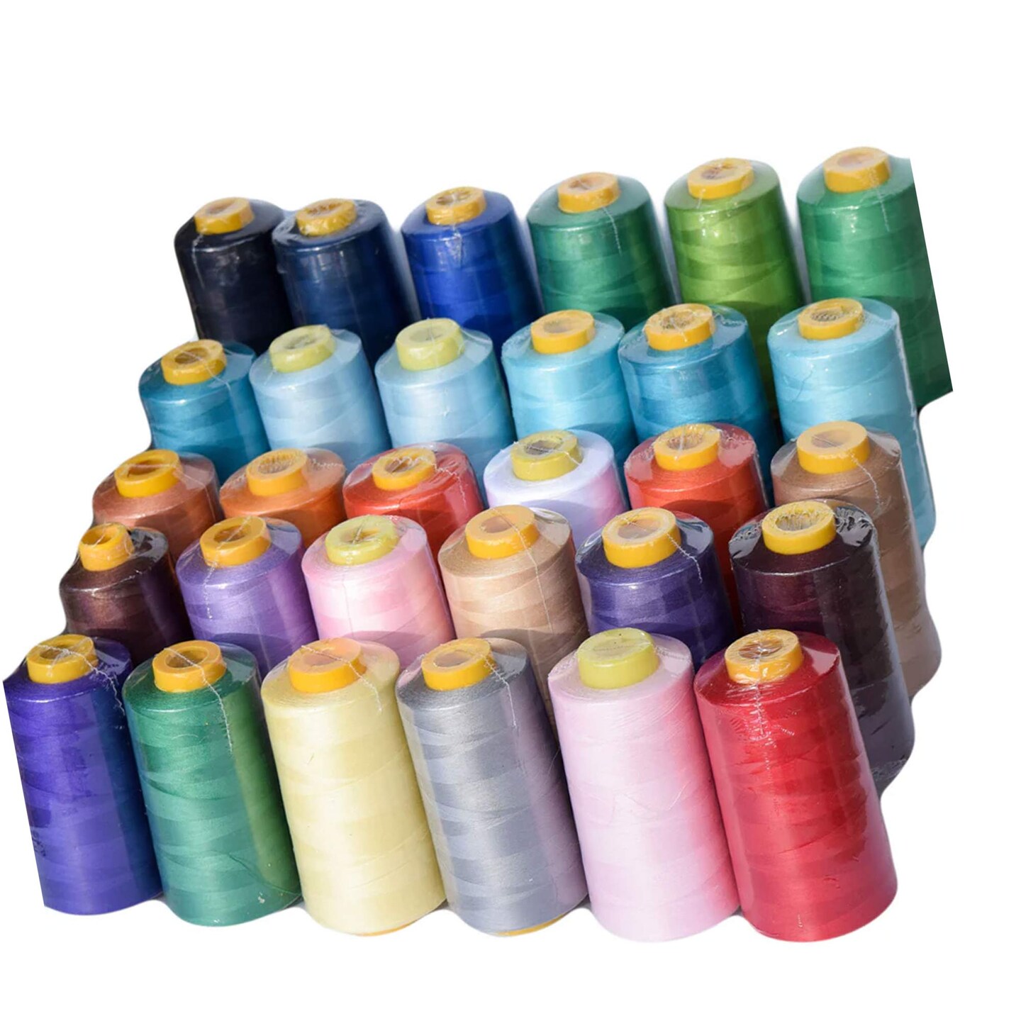 Premium Purple Polyester Sewing Thread 6000 Yards All Purpose Thread for Serger, Machine, Quilting & Crafts