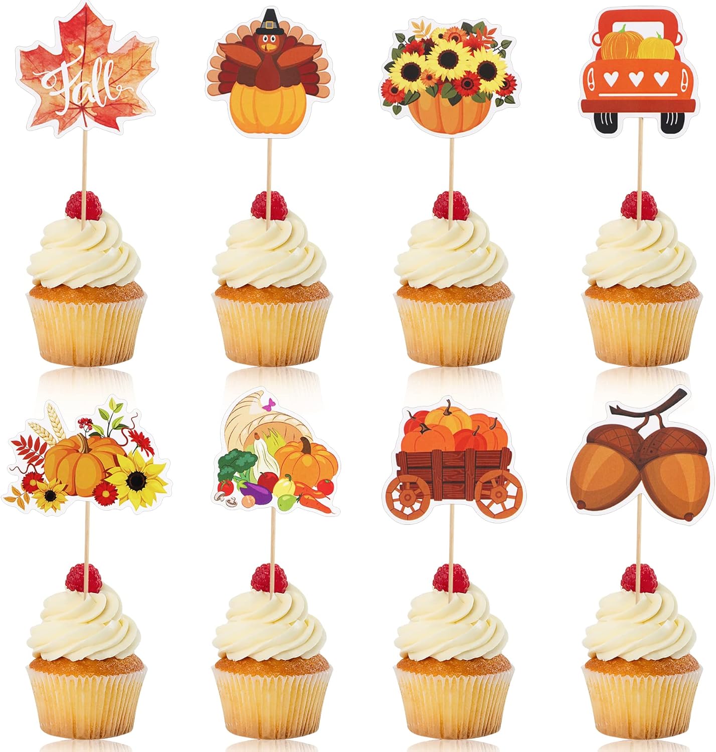 Fall Cupcake Toppers
