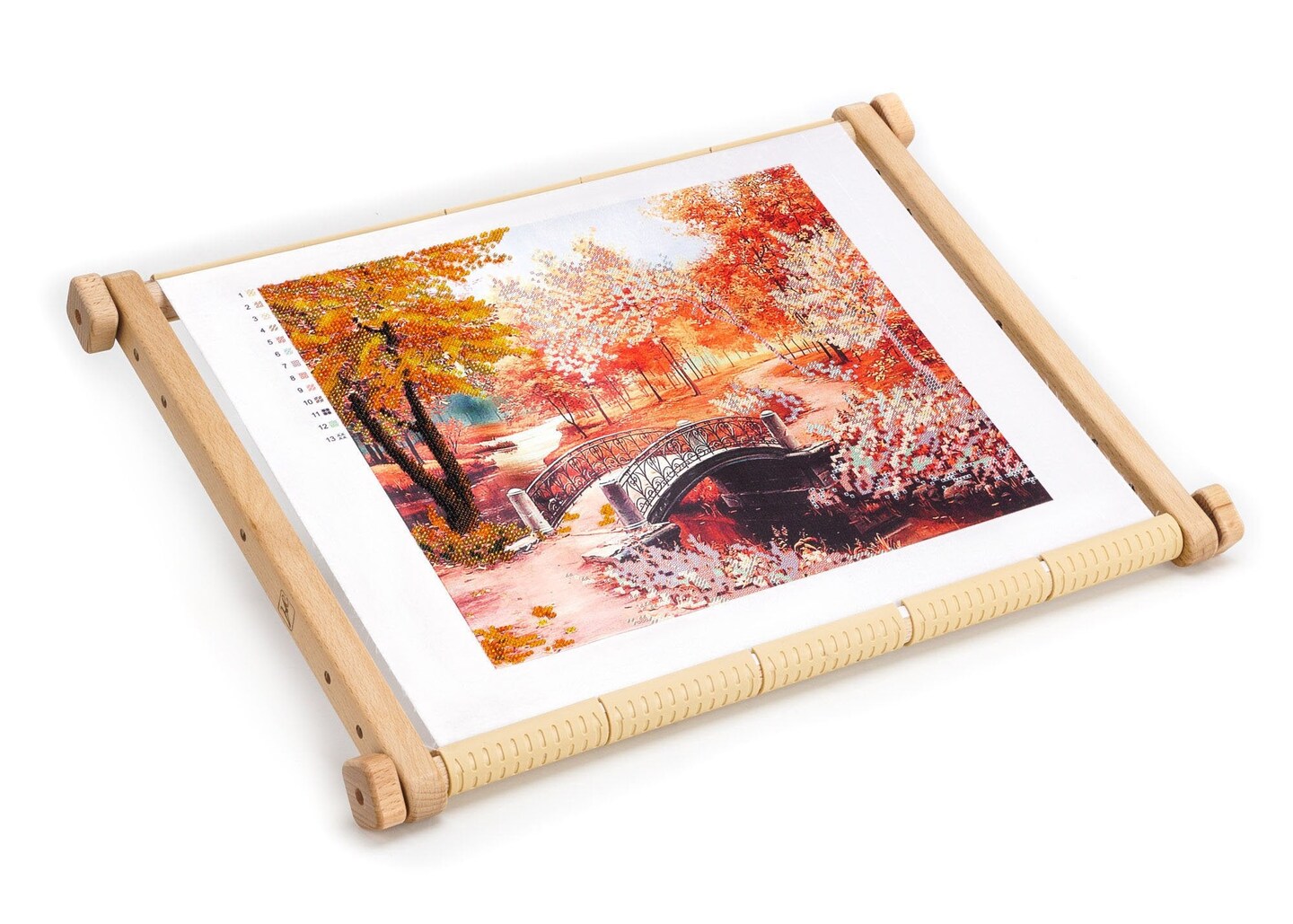 Needlepoint Embroidery Tapestry Scroll Frame Made of Organic Beech, Wooden Cross Stitch Frame, Needlepoint Holder, Stitching Frame (15.7" х 22")