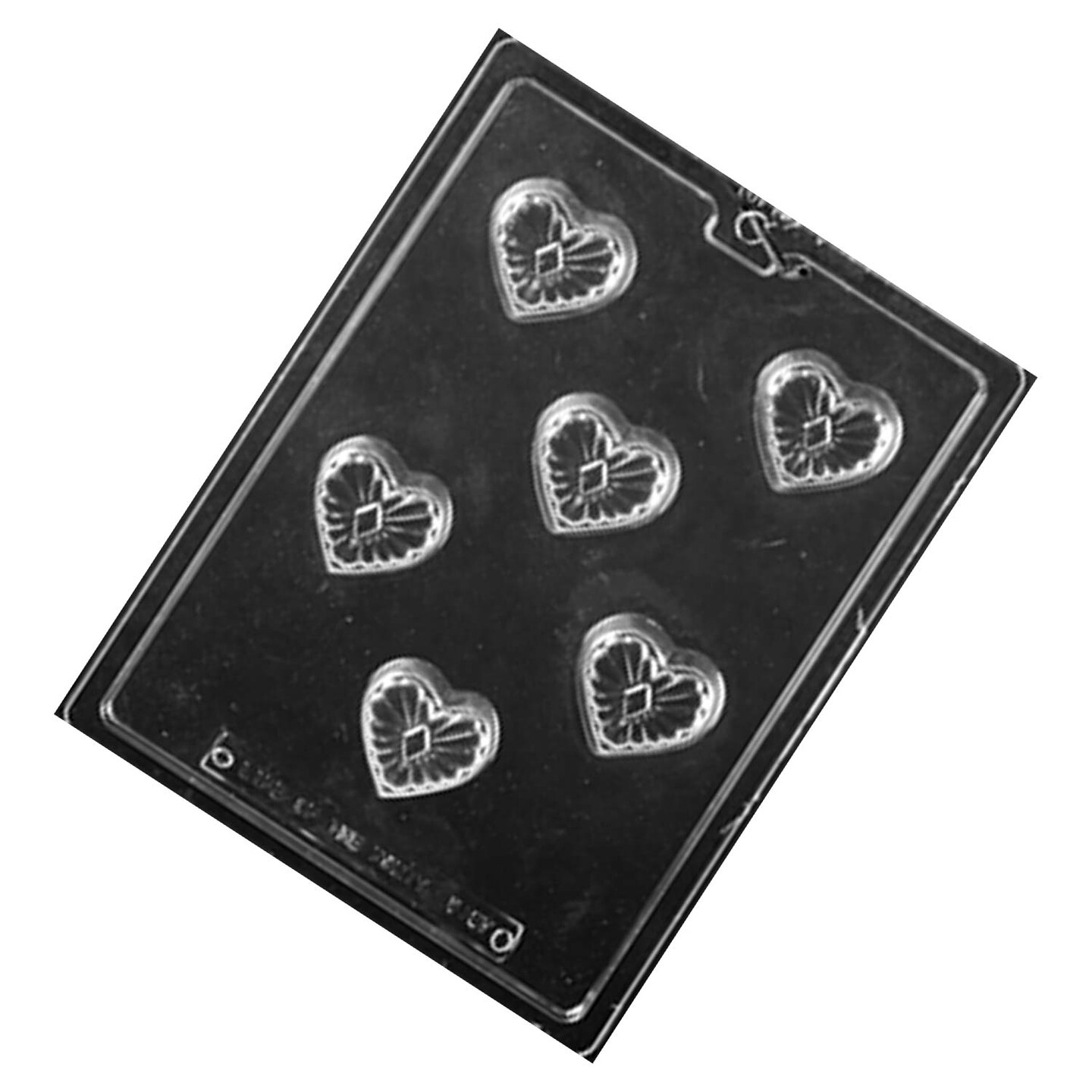 Decorative Heart Chocolate Mold/2&#x22; x 1-5/8&#x22; x 5/8&#x22;