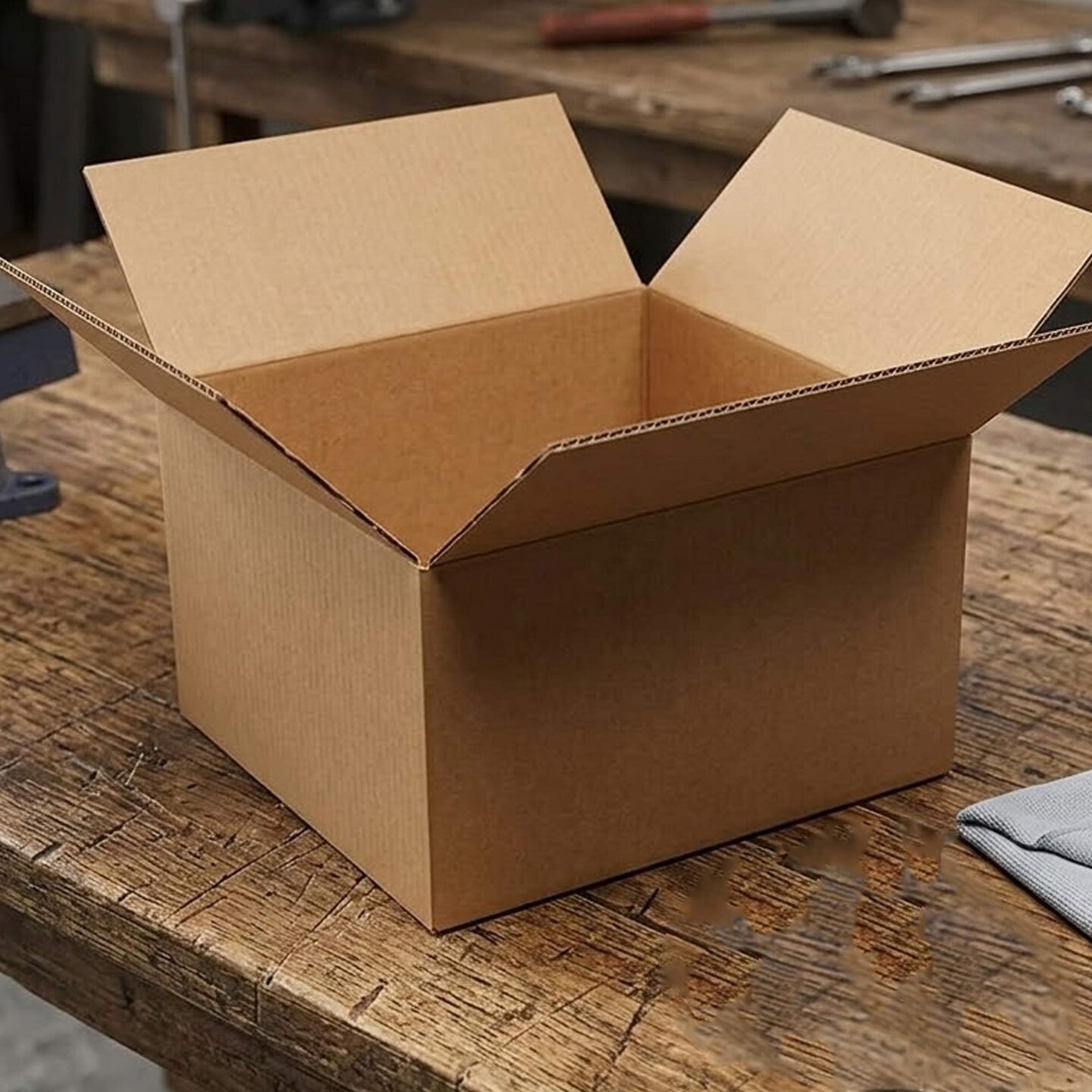 25 Psc Corrugated Shipping Boxes Durable Kraft Case 16 x 12 x 10 Inch