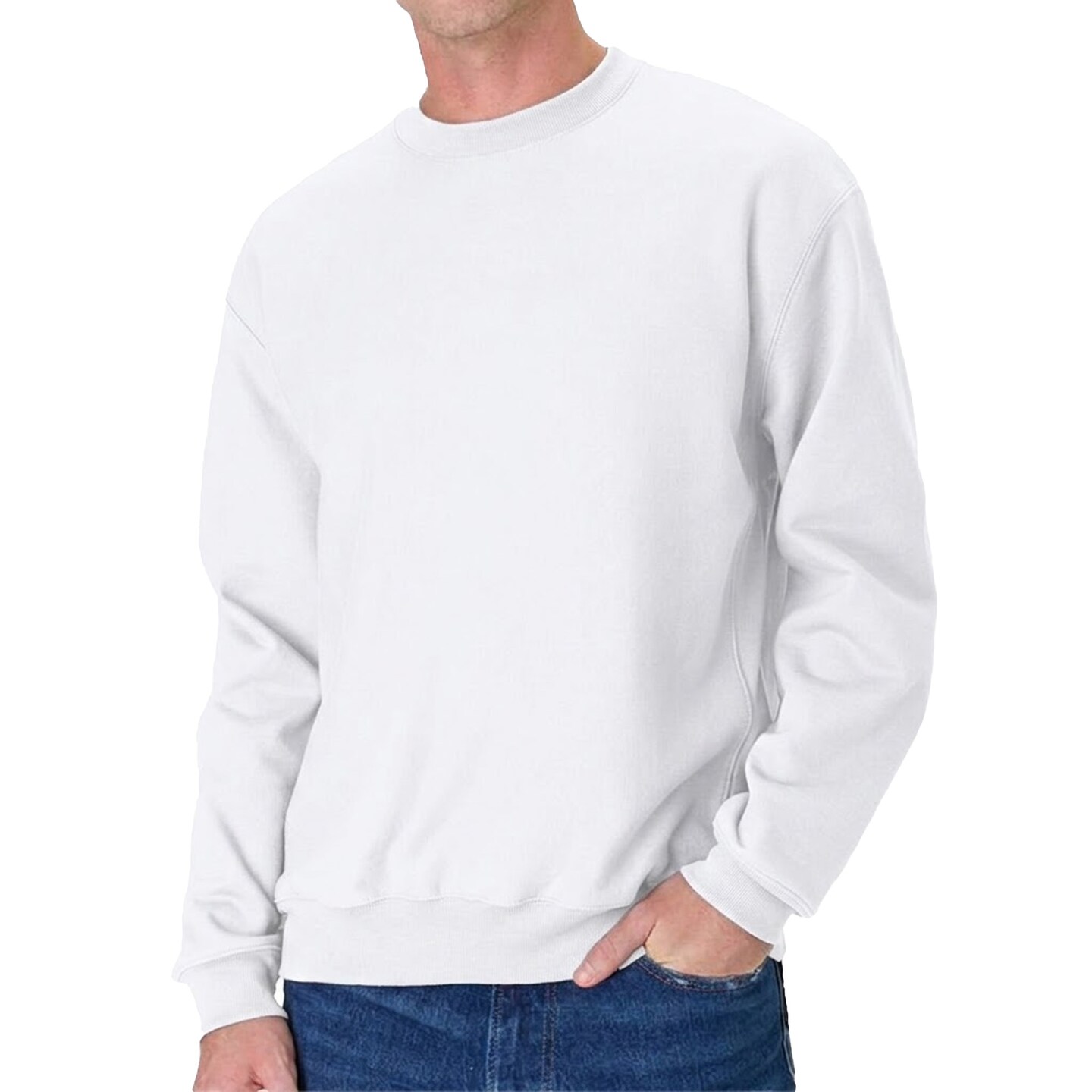 Hanes Beefy Premium Heavyweight Crewneck Fleece Sweatshirt - Ideal for HTV