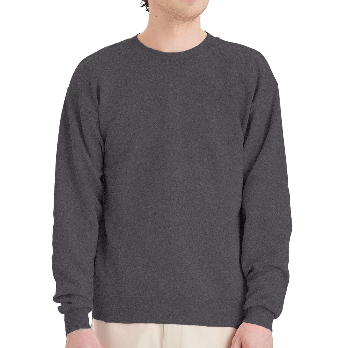 Hanes EcoSmart Unisex Crewneck Sweatshirt P160 Cotton-Poly Blend Fleece for Crafts