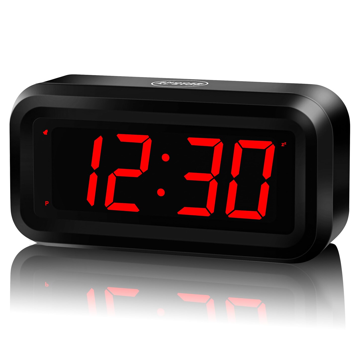 Digital Clock, Small Wall Clock, Battery Operated, Adjustable 3-Level Led Brightness, Dim Night Mode, 12/24Hr, Cordless, Constantly 1.2&#x27;&#x27; Digits Display for Bedroom/Travel, Easy to Set
