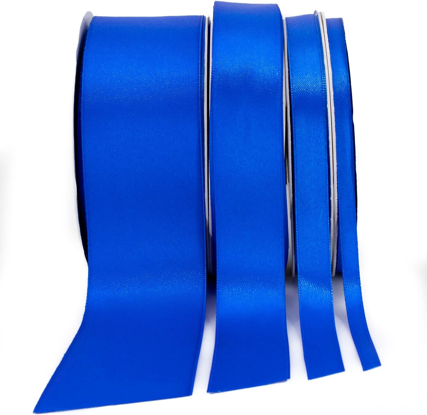 Royal Blue Satin Ribbon, 1 inch x 50 Yards, Double Face Solid Color