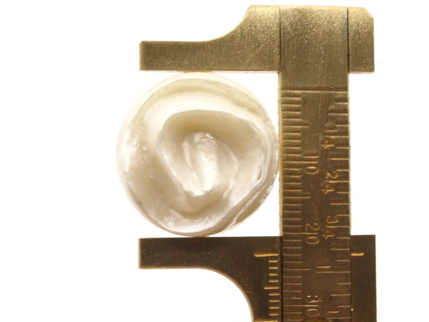 5 23mm Vintage Off White Flower Plastic Shank Buttons