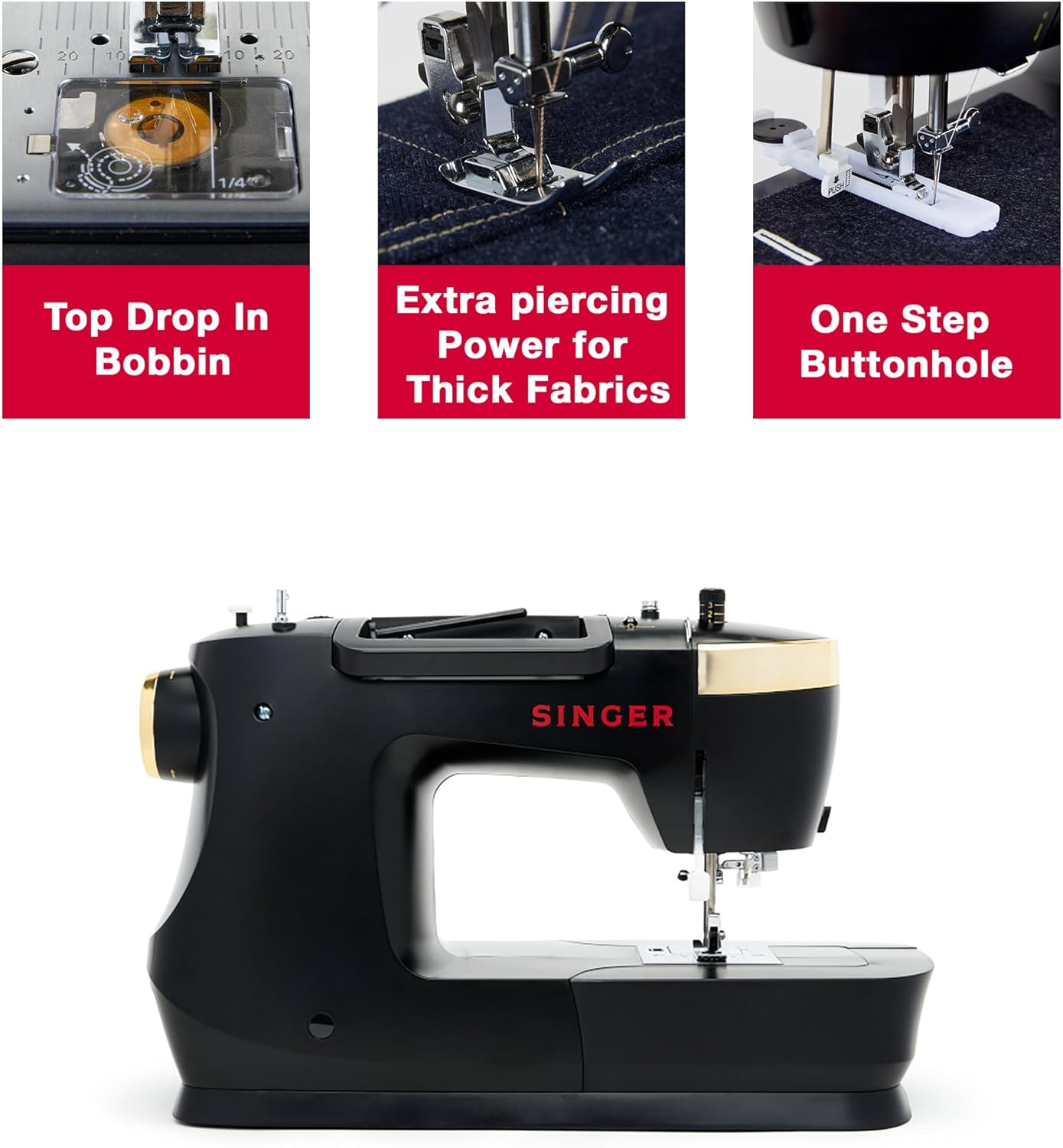 Heavy Duty 500 Sewing Machine – 23 Stitches, Metal Frame, LED Light & Buttonhole