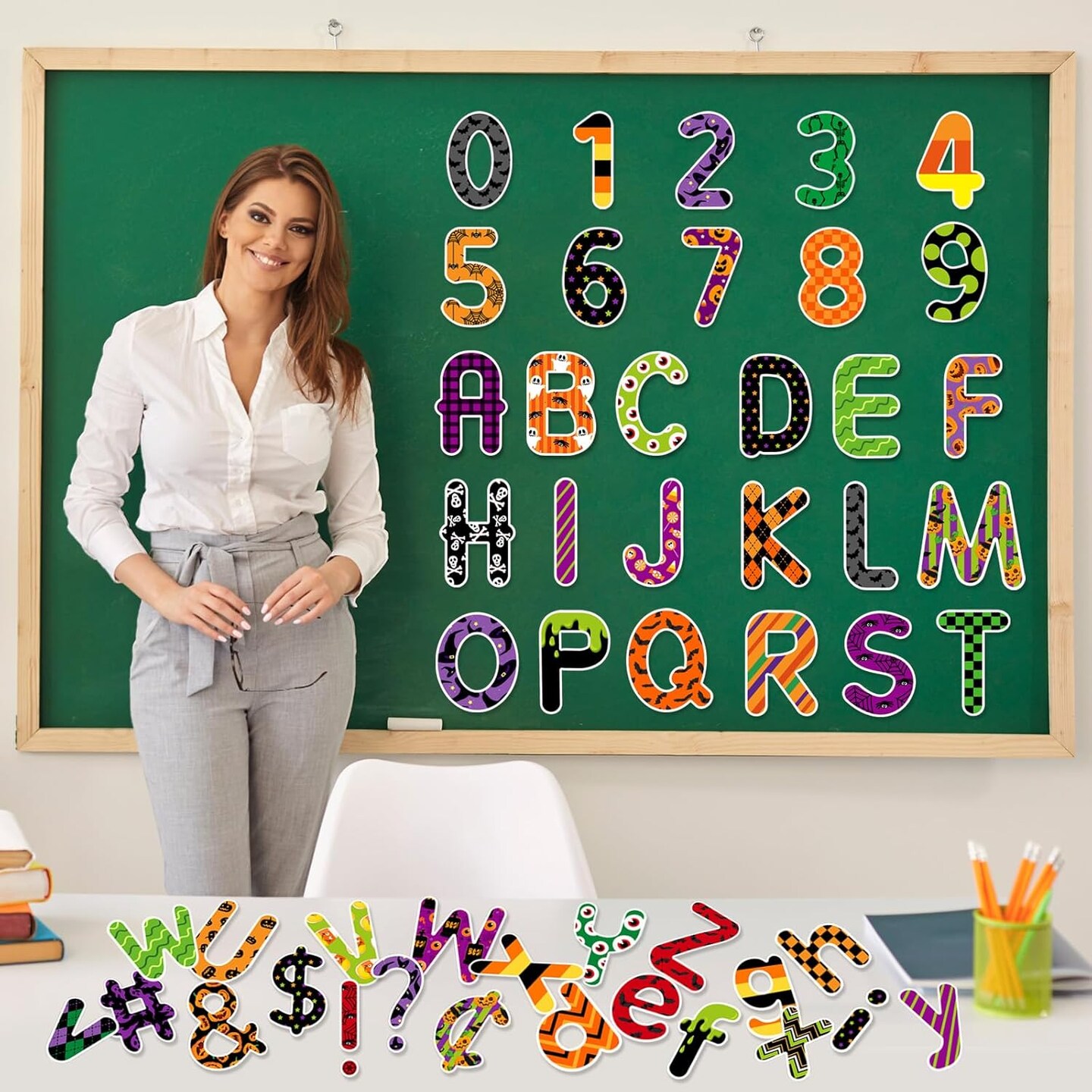 231 Pcs Halloween Bulletin Board Letters for Classroom 4 Inch Letters