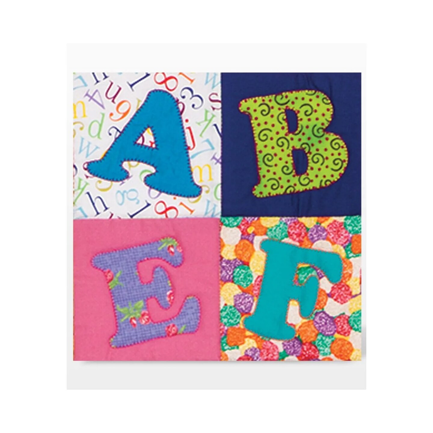 AccuQuilt GO! Carefree Alphabet Uppercase Die Set | Appliqué Letter Quilting Dies (2-Die Set)