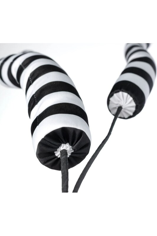 34&#x22; Stripe Horn Spray: Black &#x26; White
