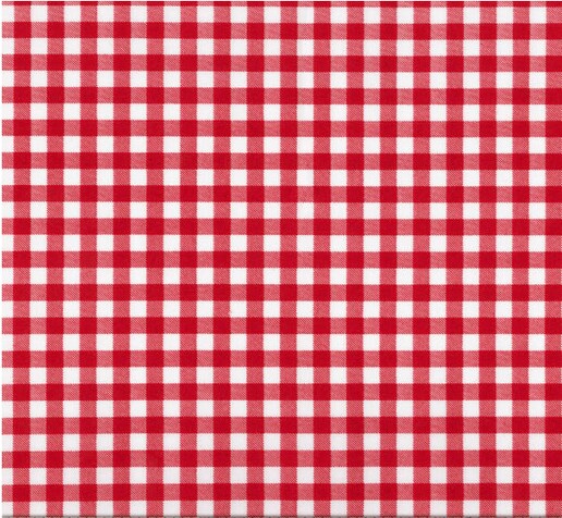 Yarn Dyed Large Gingham Red 45&#x22; Polyester Cotton Fabric by the Yard