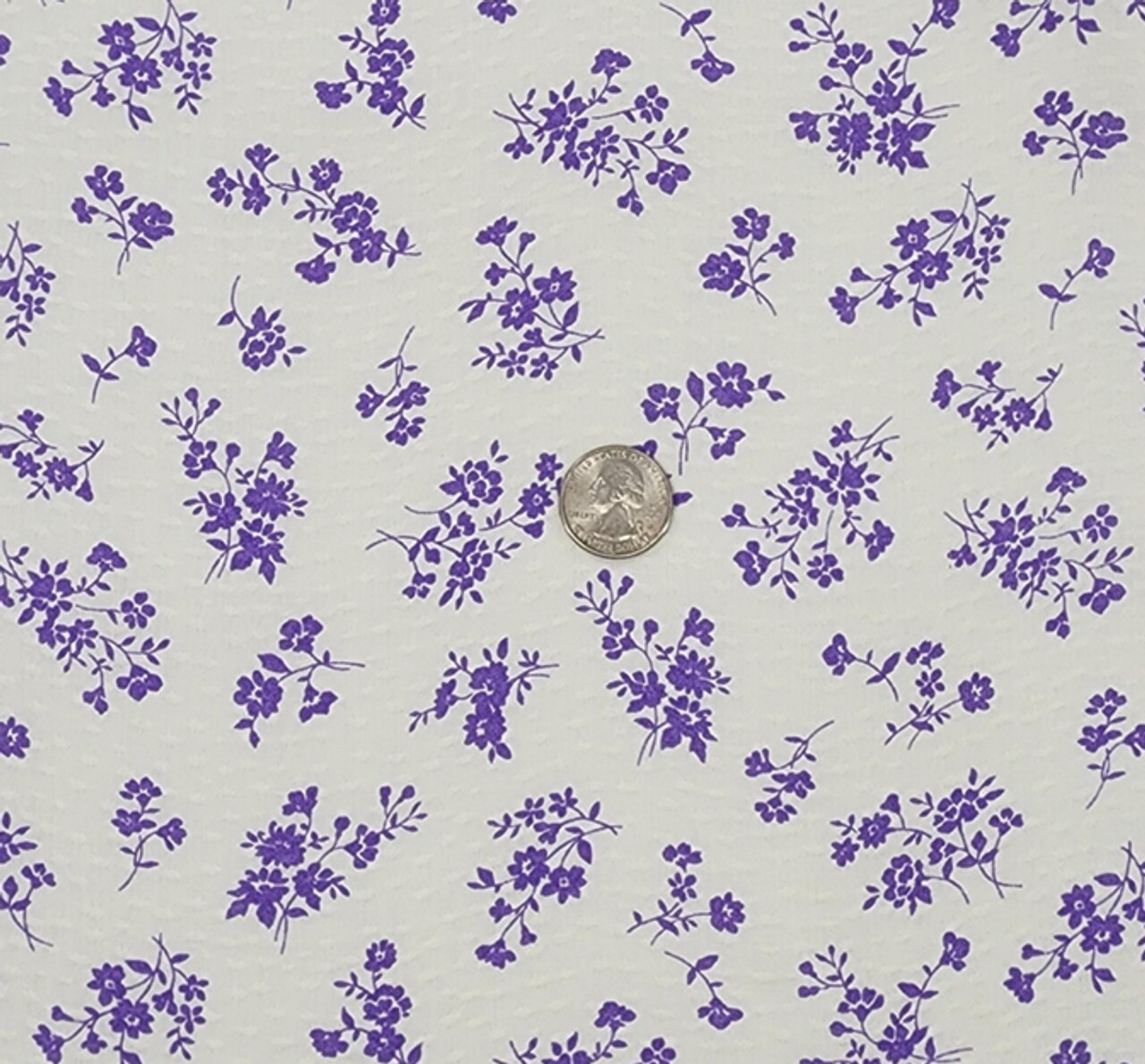 1 Yard Soft Rayon Jacquard Dobby Dot Fabric Off White and Purple For Fashion Wear Width: 53/54”