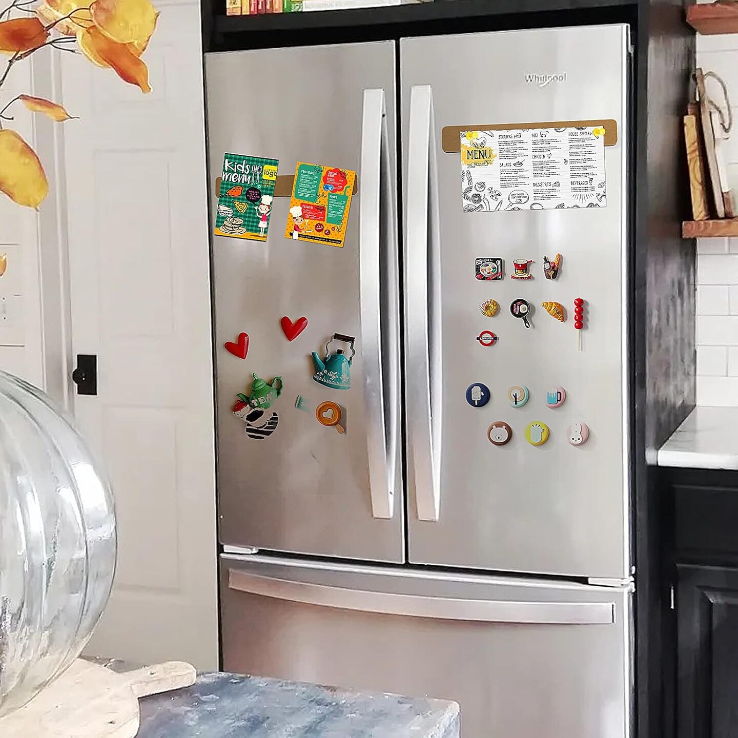 Felt Pin Board Bar Strips Bulletin Board for Bedrooms Offices Home Wall Decoration (Brown) 12.99 x 1.97 inches