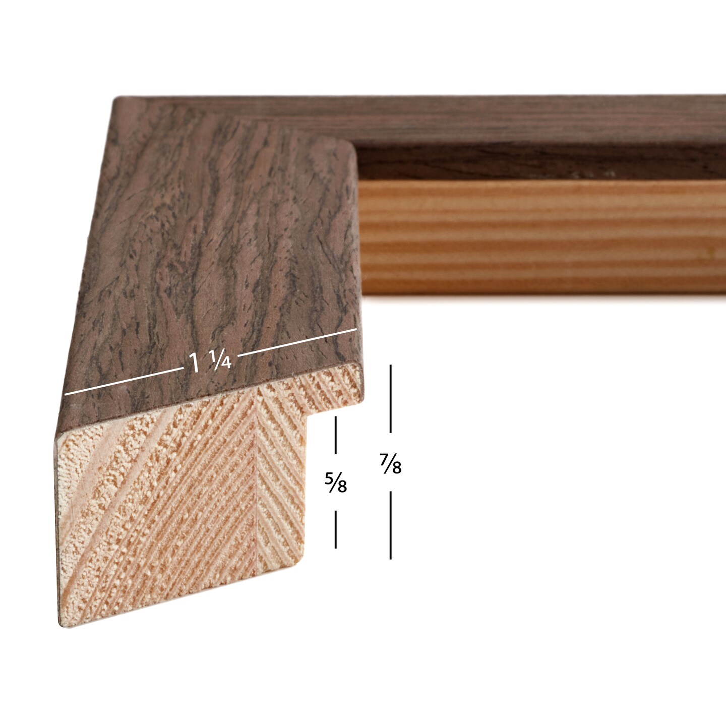 8.5x11 Farmhouse Essentials 1.25 Inch Wood Moulding, Wall Display Frame for Art, Posters, or Photos by wallsthatspeak