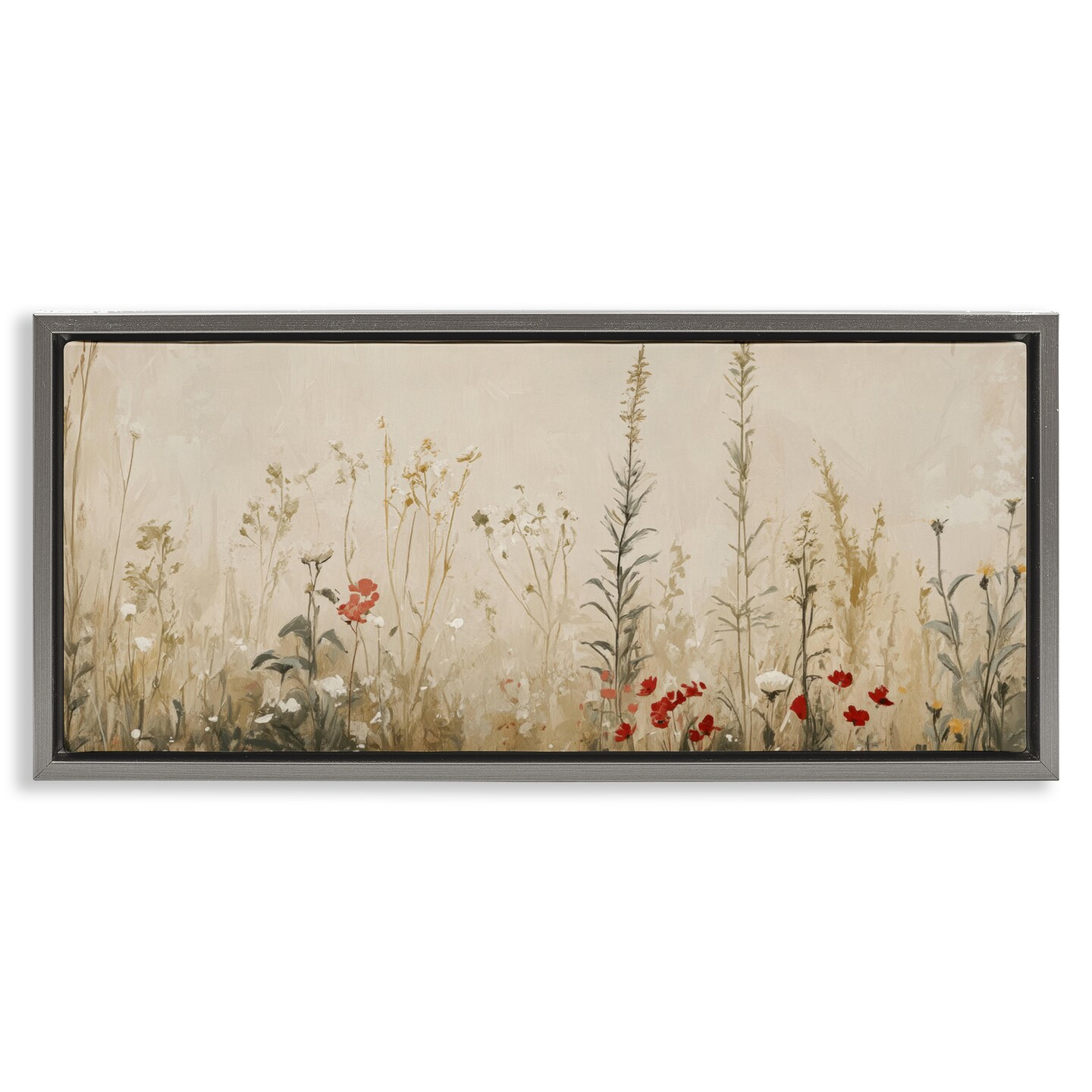 Stupell Industries Misty Meadow Flowers Floating Frame, design by Petal Prints Design