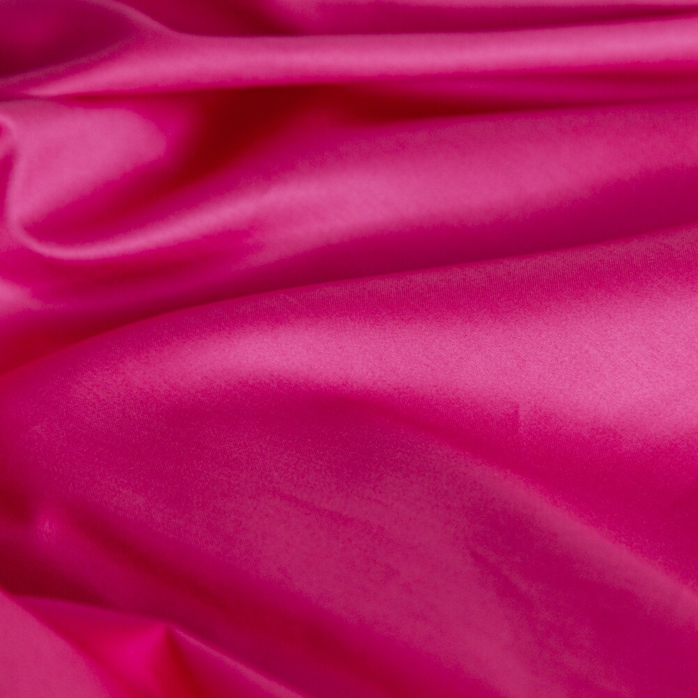 1 Yard Fuchsia Mercerized Organic Egyptian Cotton Shirting Lightweight Solid Fabric