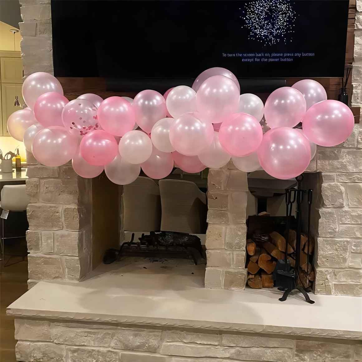 60 Pcs Light Pink Latex Balloons