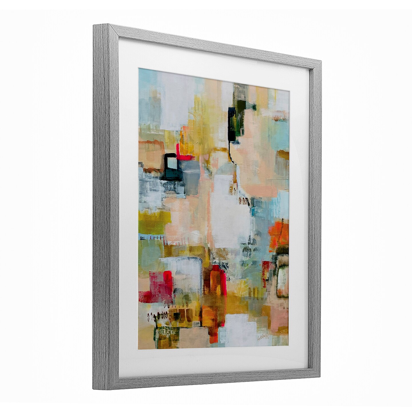 Stupell Industries Urban Garden Abstraction Framed Print Under Glass, design by Katherine Irvin