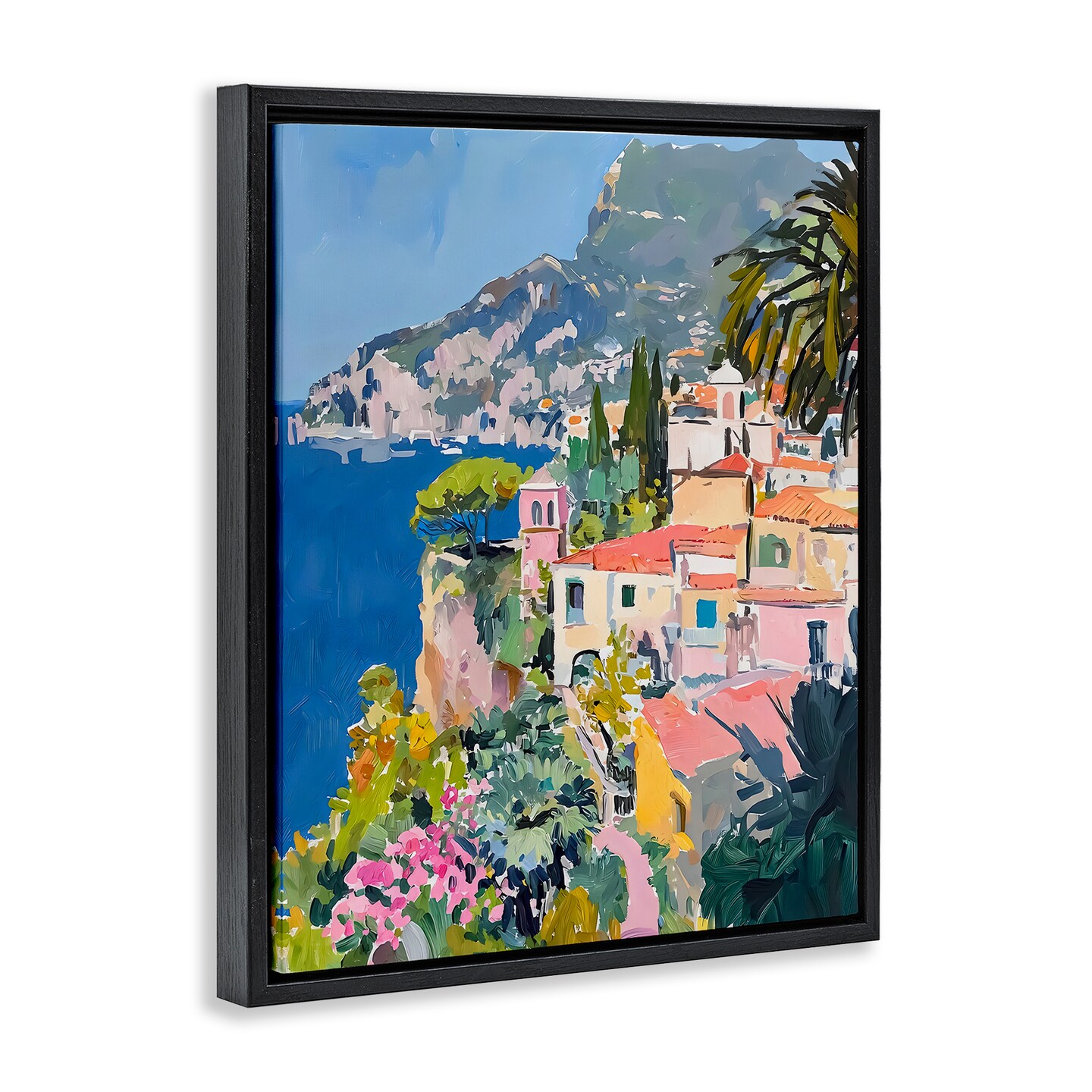 Stupell Industries Scenic Italian Coast Floating Frame, design by Riley B