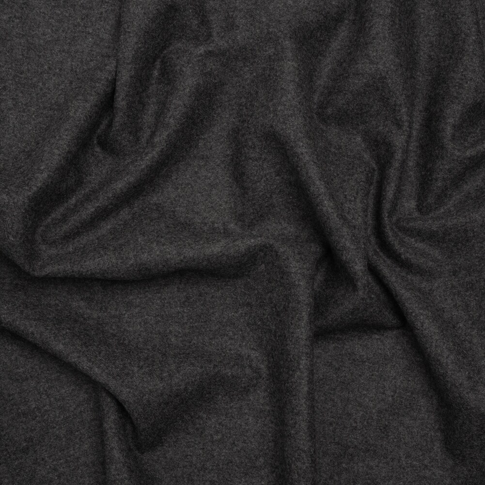1 Yard Heathered Gray and Volcanic Ash Super 130s Wool Flannel Suiting Soft 60 inch Width